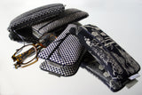 byZoon - étui à lunette Homme - série "black&black" - tissu traditionnel Japonais