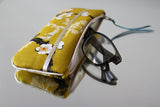 Étui Lunettes - Motifs Sakura Moutarde