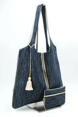Sac Mybag - Motif Blue Leaf
