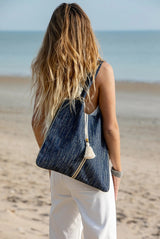 Sac Mybag - Motif Blue Leaf