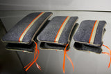 Pochettes S,M,L - Motifs traditionnels japonais - Doré / Orange