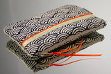 Pochettes S,M,L - Motifs traditionnels japonais - Doré / Orange