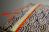 Pochettes S,M,L - Motifs traditionnels japonais - Doré / Orange