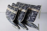 Pochettes S,M,L - Motif Koï Dark Indigo