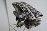 Étui Lunettes - New Dark Indigo Motif Asanoha