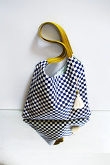 Sac Kumi - Motif Damier Bleu