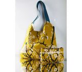 Sac Kumi - Motif Sakura Moutarde