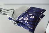Sac Geisha - Motif Sakura Bleu