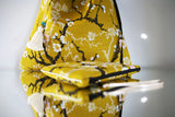 Sac Kumi - Motif Sakura Moutarde