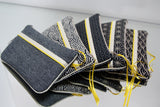 Pochettes M - Motifs traditionnels japonais - Irisé/Jaune