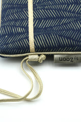 Pochettes S,M,L - Motif Blue Leaf