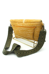 Sac Geisha - Motif Yellow Leaf - Bandoulière chevron réglable