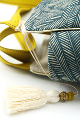 Sac Cabāzoon - Motif Green Leaf