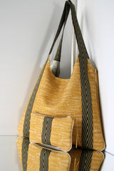 sac "Kumi yellow leaf" avec pochette