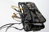 byZoon - étui à lunette Homme - série "black&black" - tissu traditionnel Japonais