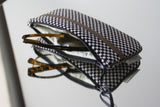 Etui à lunette Homme - série "black&bronze" - tissu traditionnel Japonais