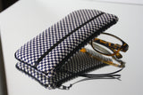 byZoon - étui à lunette Homme - série "black&black" - tissu traditionnel Japonais