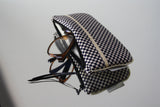 Etui à lunette - série "black" finition or - tissu traditionnel Japonais
