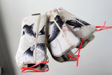 Etui à lunette - série "white koi" - tissu traditionnel Japonais