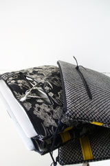 Pochette ordinateur mac -  motif shibori - tissu traditionnel japonais