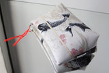 Trousses S,M,L - série " white Koi " - Tissu japonais